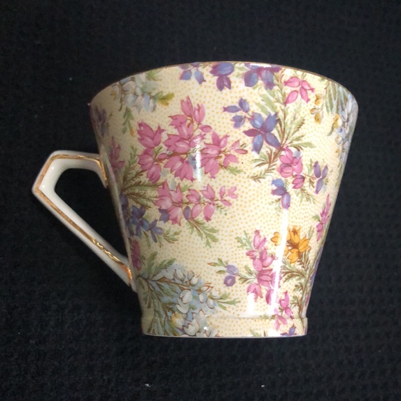 Vintage Lord Nelson “Heather” chintz Teacup & Saucer - Picture 6 of 9